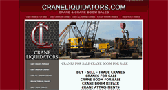Desktop Screenshot of craneliquidators.com