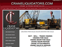 Tablet Screenshot of craneliquidators.com